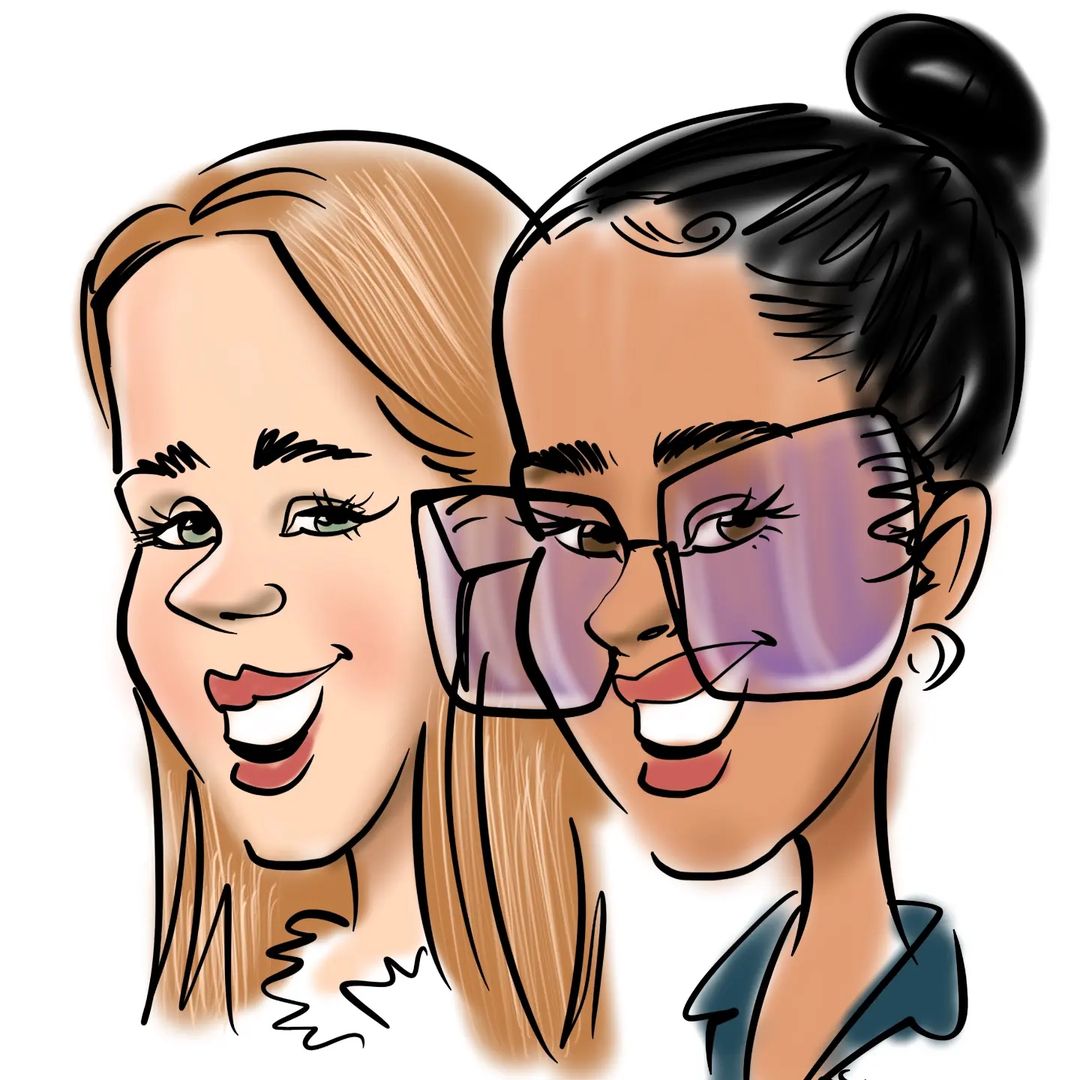 Digital caricaturist London 2